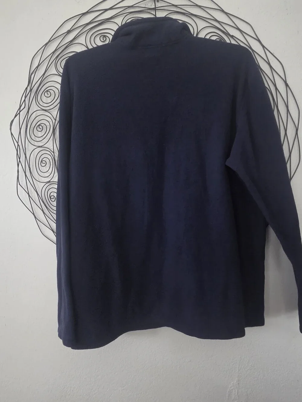 The North Face Polartec Classic Men's Large Navy Quarter Zip Fleece Pullover
